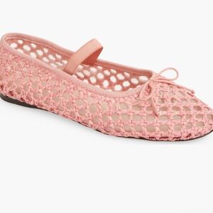 Loeffler Randall Pink Woven Flats
